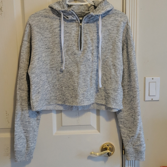 Hollister | Cropped Half Zip Hoodie - Picture 2 of 5